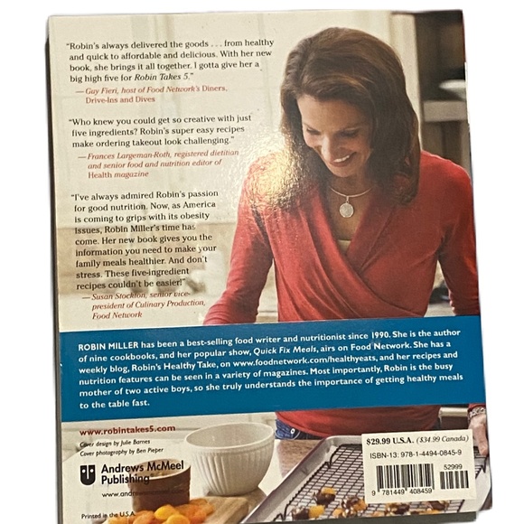 Robin Takes 5 paperback cookbook - Picture 3 of 6